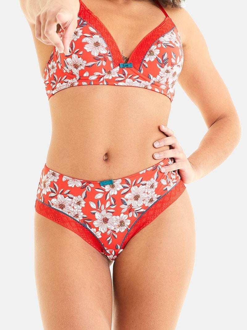 Shorty INCENDIE - Pomm'Poire Rouge - Kiabi
