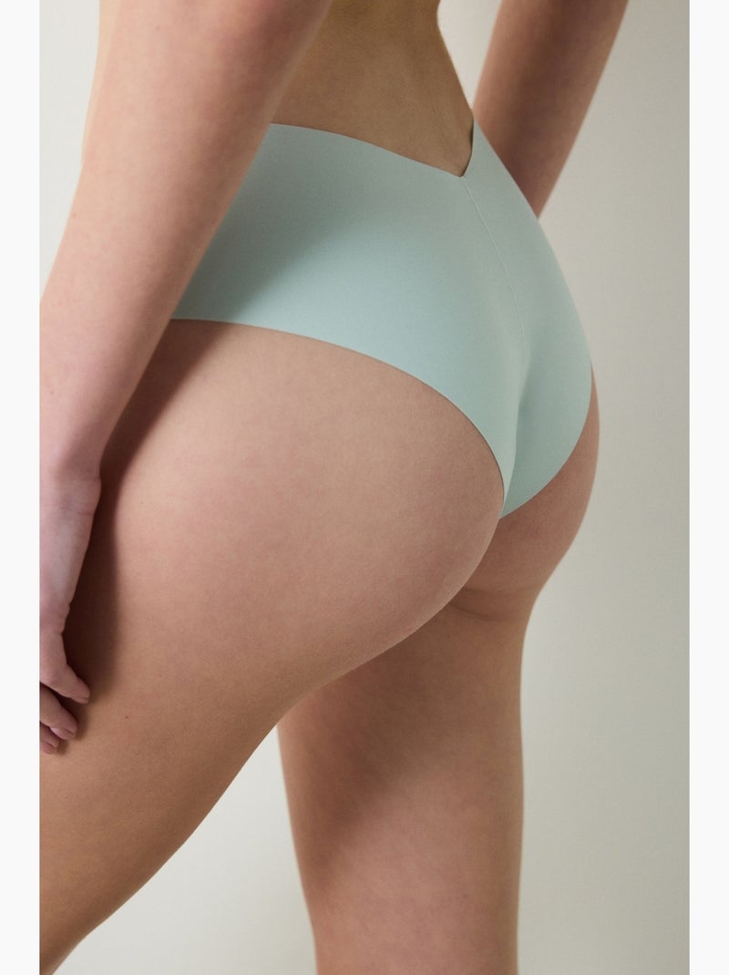 Shorty invisible découpe laser forme v penti Vert menthe - Kiabi