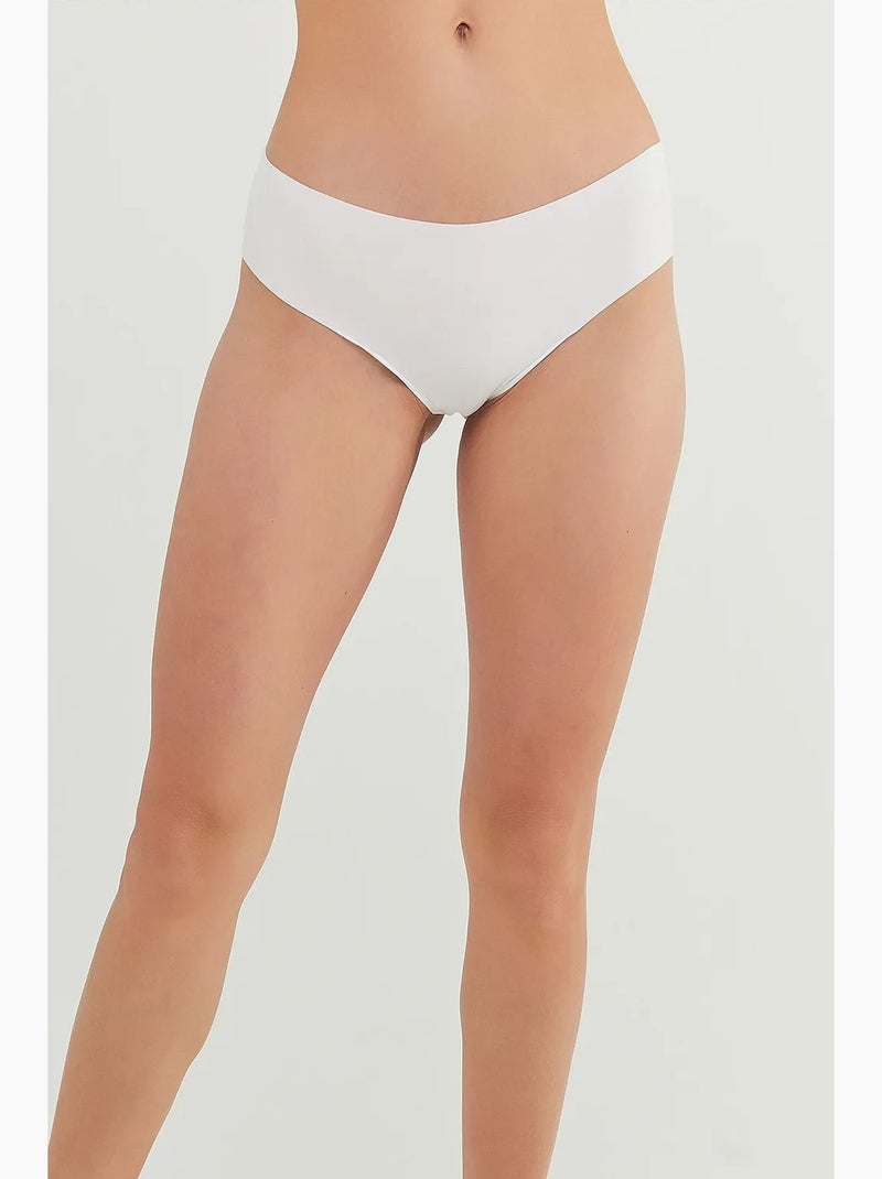Shorty invisible en coton penti Blanc - Kiabi