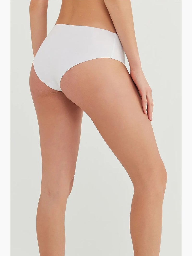 Shorty invisible en coton penti Blanc - Kiabi