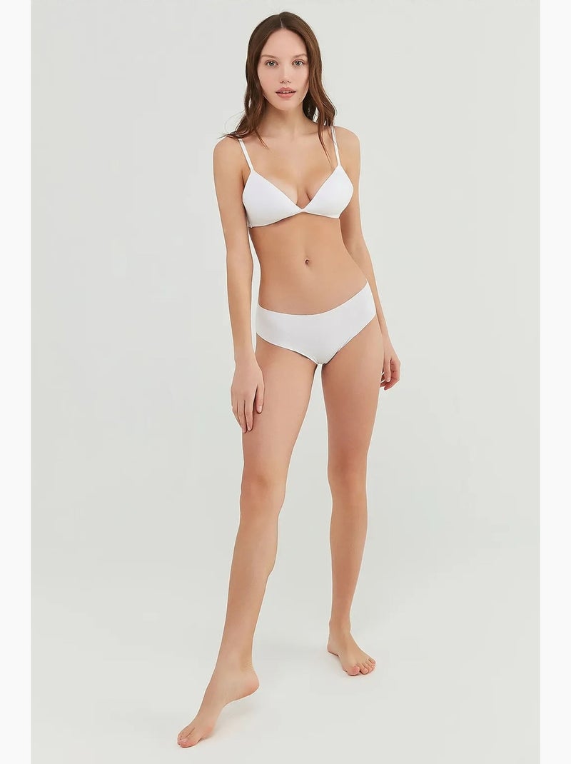 Shorty invisible en coton penti Blanc - Kiabi