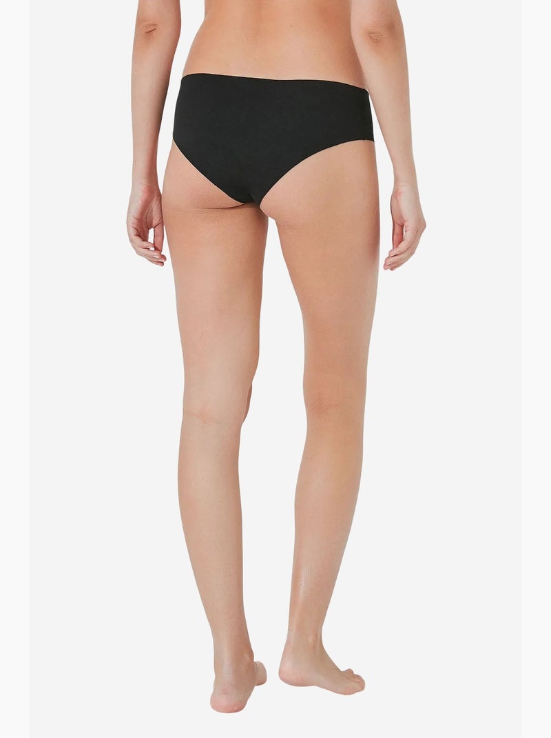 Shorty invisible en coton penti Noir - Kiabi