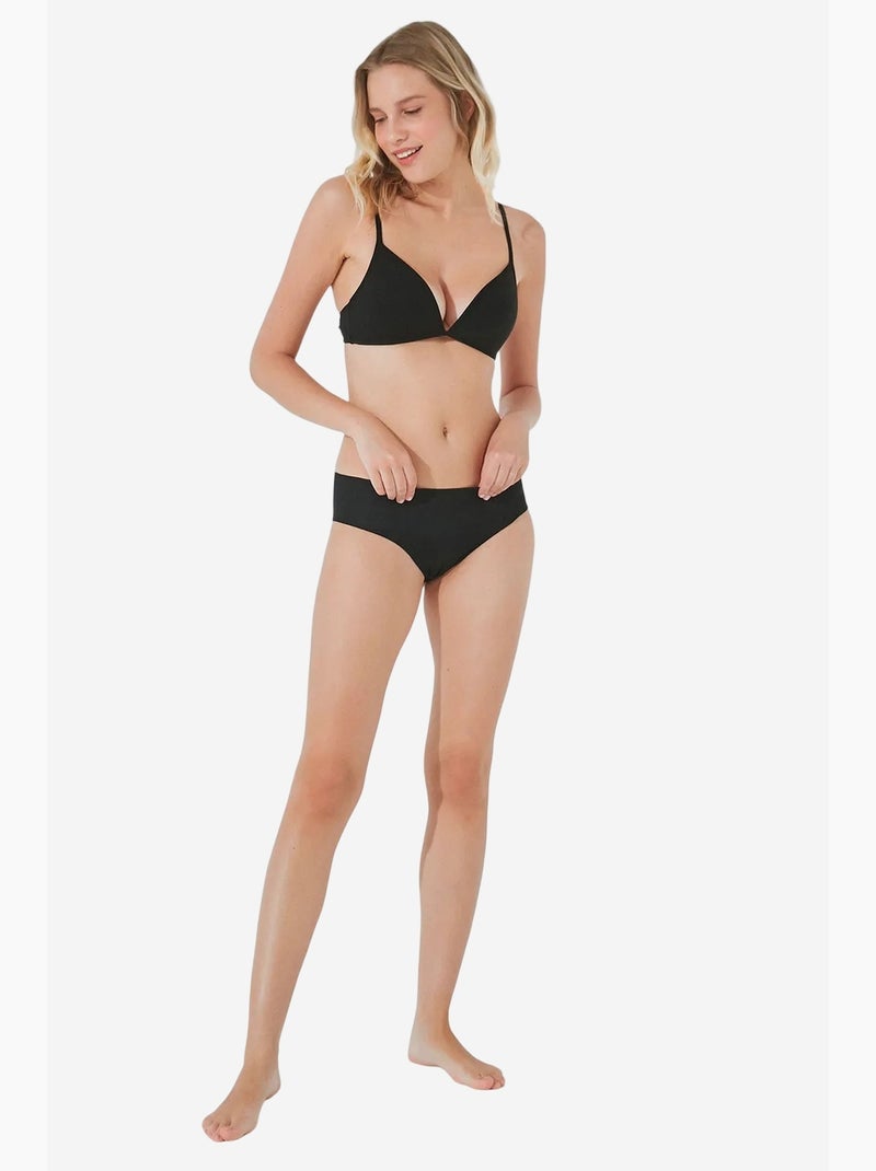 Shorty invisible en coton penti Noir - Kiabi