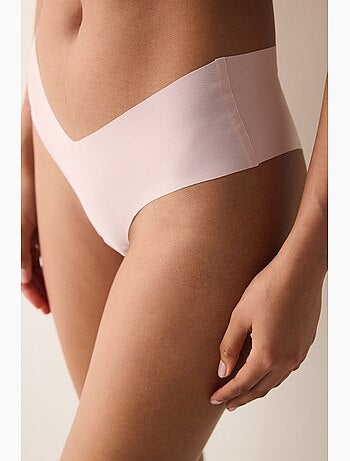 Shorty invisible en dentelle découpe laser forme v penti