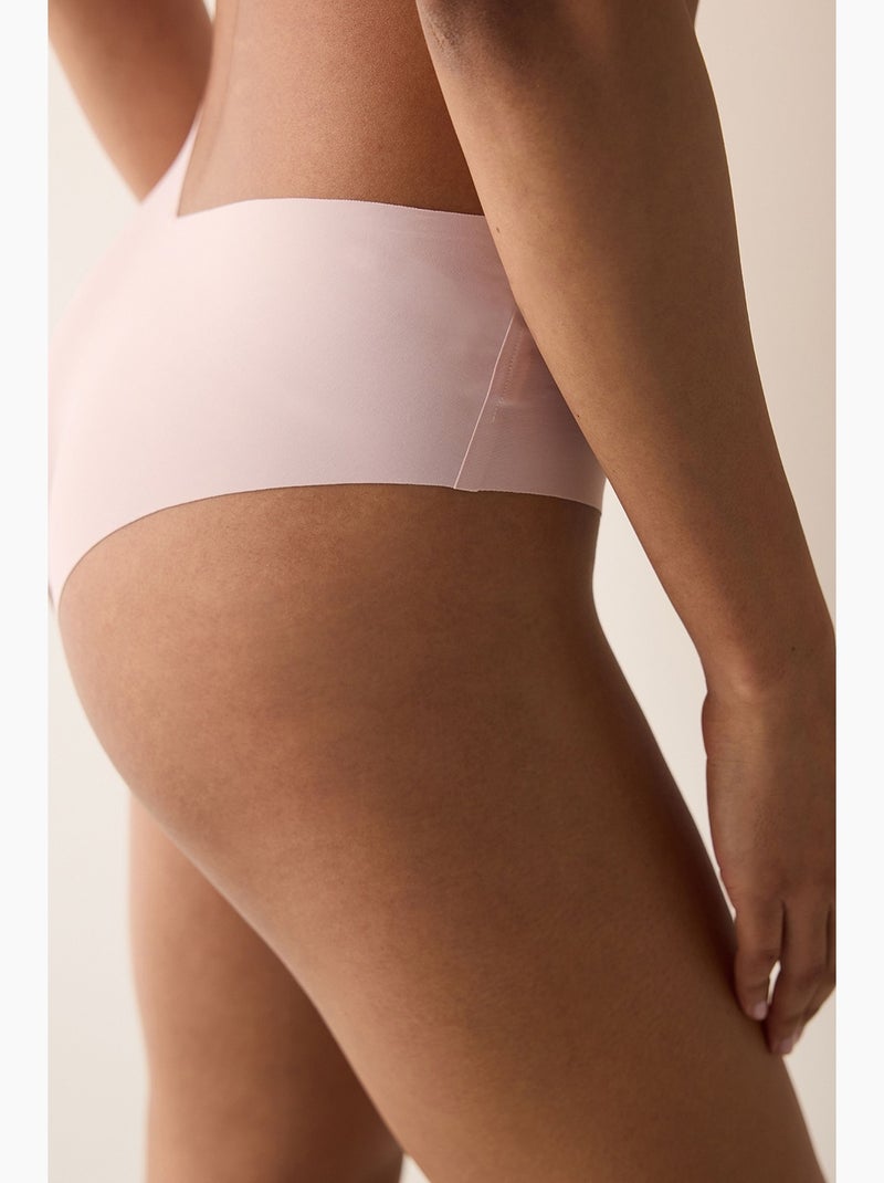 Shorty invisible en dentelle découpe laser forme v penti Rose dragée - Kiabi