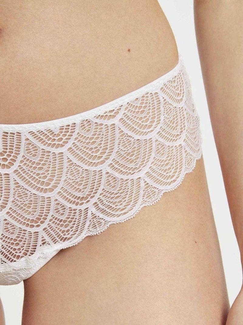 Shorty JUSTINE DENTELLE - Morgan Lingerie Blanc - Kiabi
