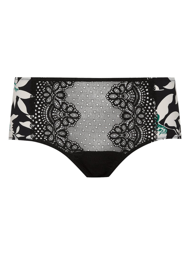 Shorty L'IRRÉSISTIBLE Noir Vert Blanc - Kiabi