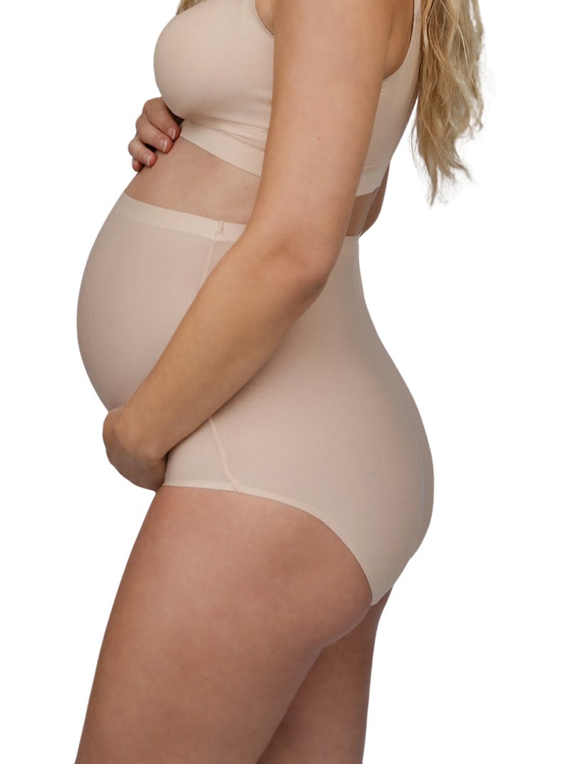 Shorty maternité taille haute Maternity Beige - Kiabi