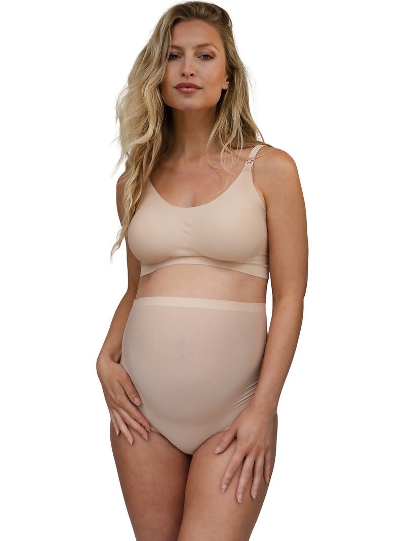 Shorty maternité taille haute Maternity Beige - Kiabi