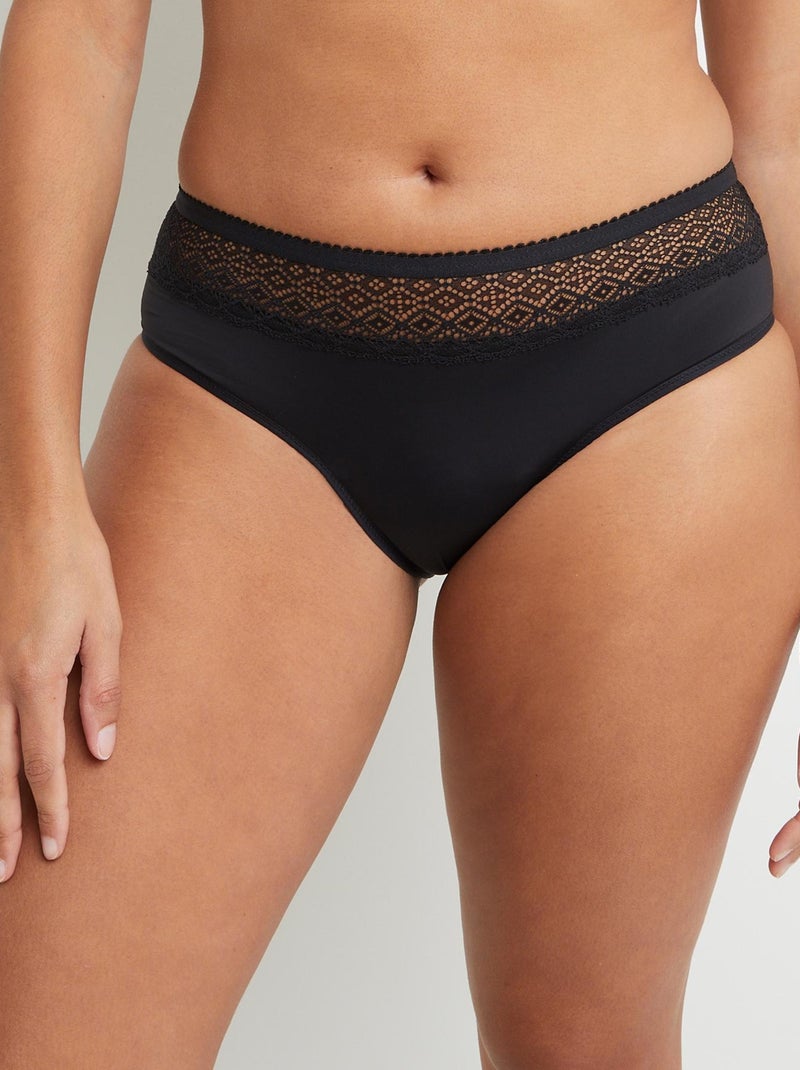 Shorty menstruel flux abondant Bizz - RougeGorge Lingerie Noir - Kiabi