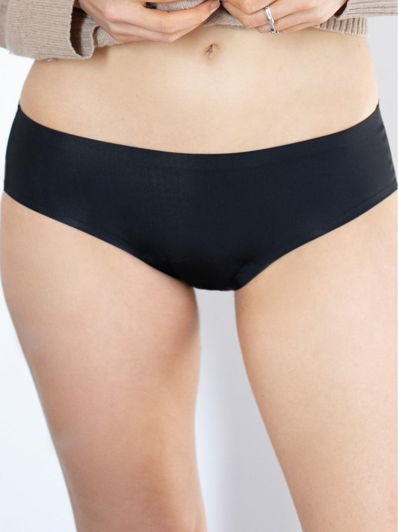 Shorty menstruel micro invisible LOT de 3   - Gérard Pasquier Noir Noir - Kiabi