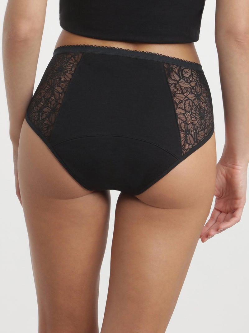 Shorty menstruel pour flux très abondant Dim Protect Noir - Kiabi