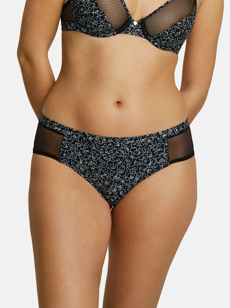 Shorty Merveilleuse Pop Billet Doux Noir Blanc - Kiabi