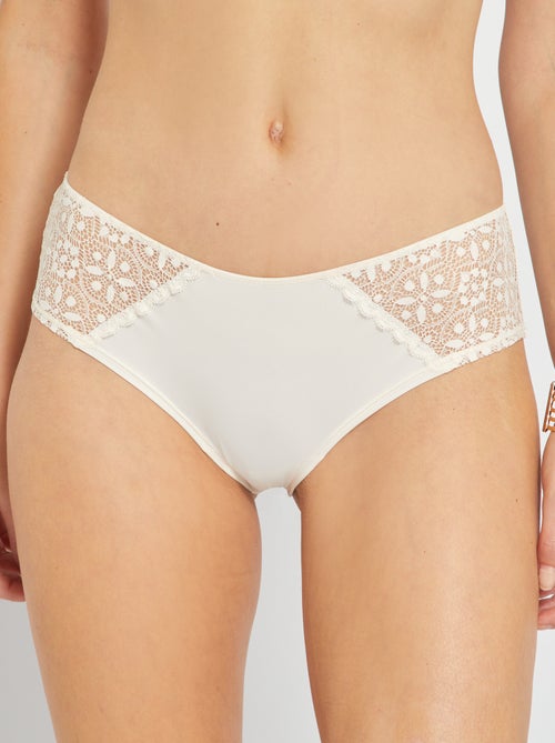 Shorty micro et dentelle - Kiabi