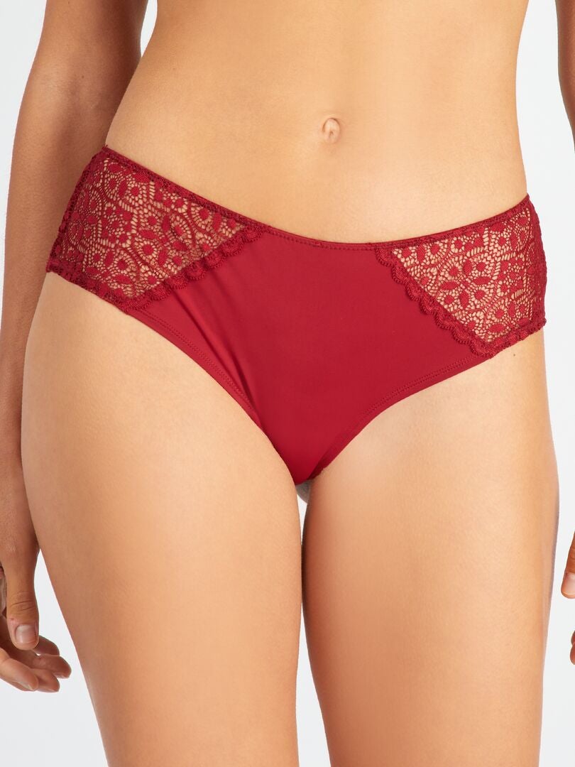 Shorty Dentelle Rouge Esprit Tessa - Taille 44, Modèle T.44 - NEUF Avec étiquettes