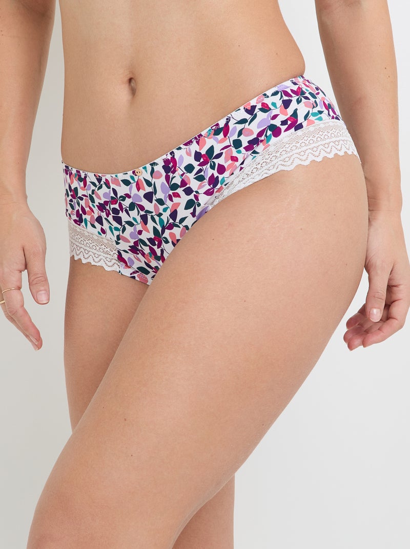 Shorty microbibre Douce - RougeGorge Lingerie Blanc Multicolore - Kiabi