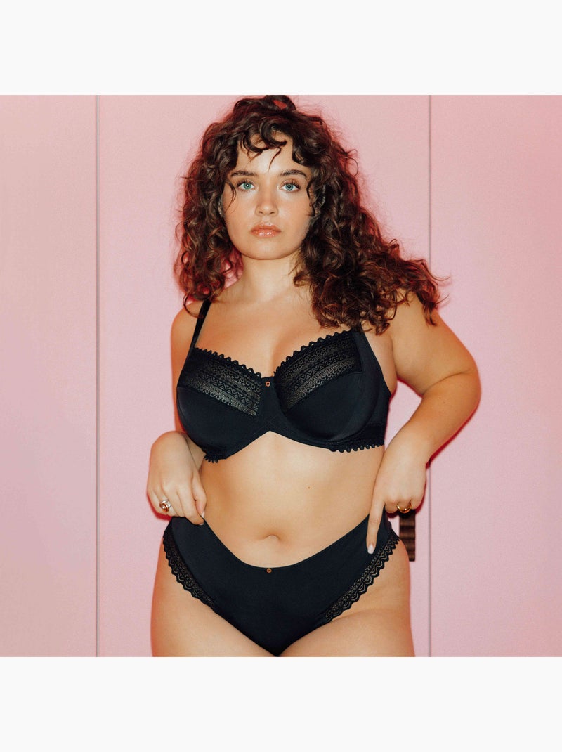 Shorty microfibre Douce - RougeGorge Lingerie Noir - Kiabi