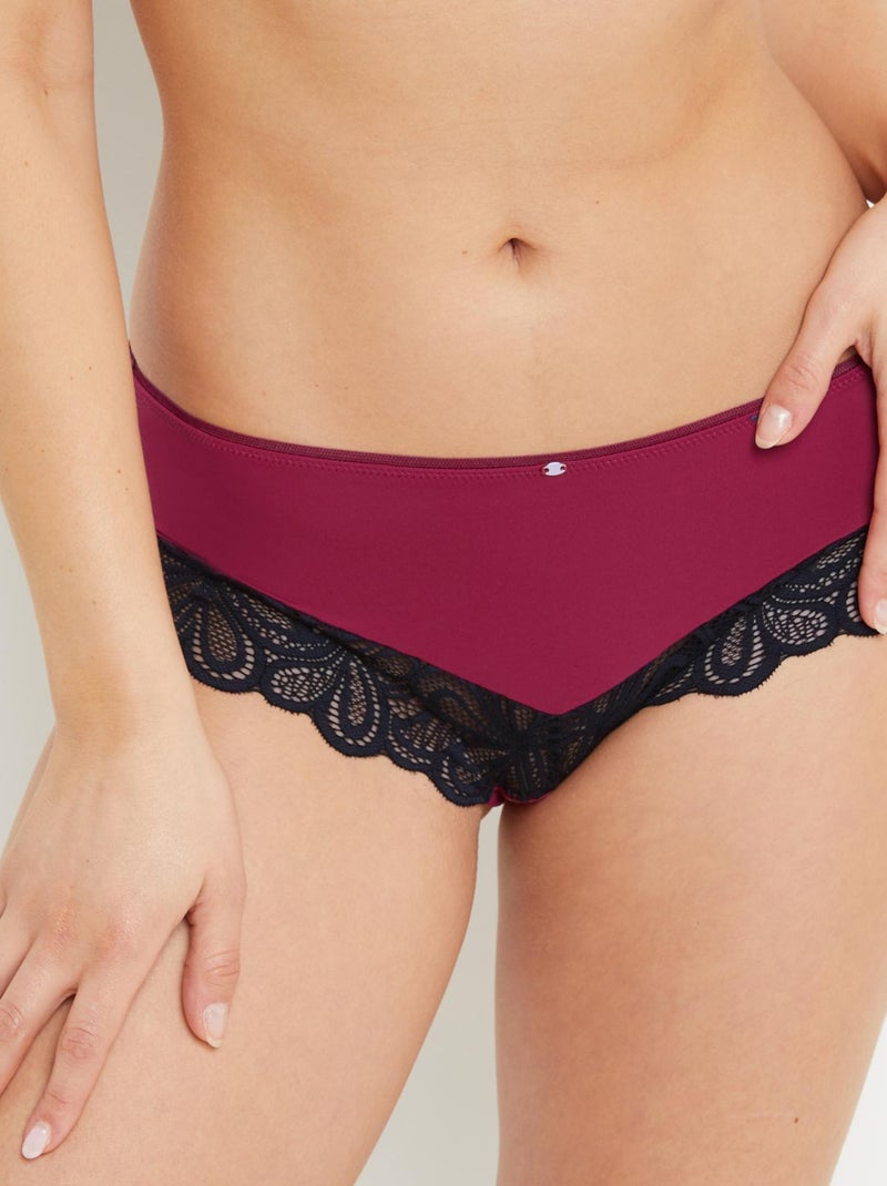 Shorty microfibre Syara - RougeGorge Lingerie Violet prune - Kiabi