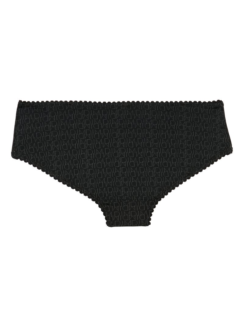 Shorty microfibre Touch Noir - Kiabi