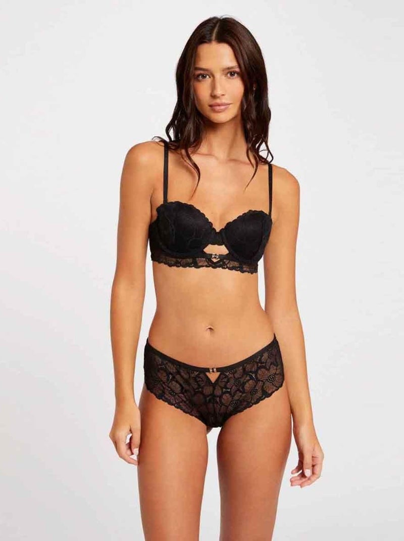 Shorty OPHELIE - Morgan Lingerie Noir - Kiabi