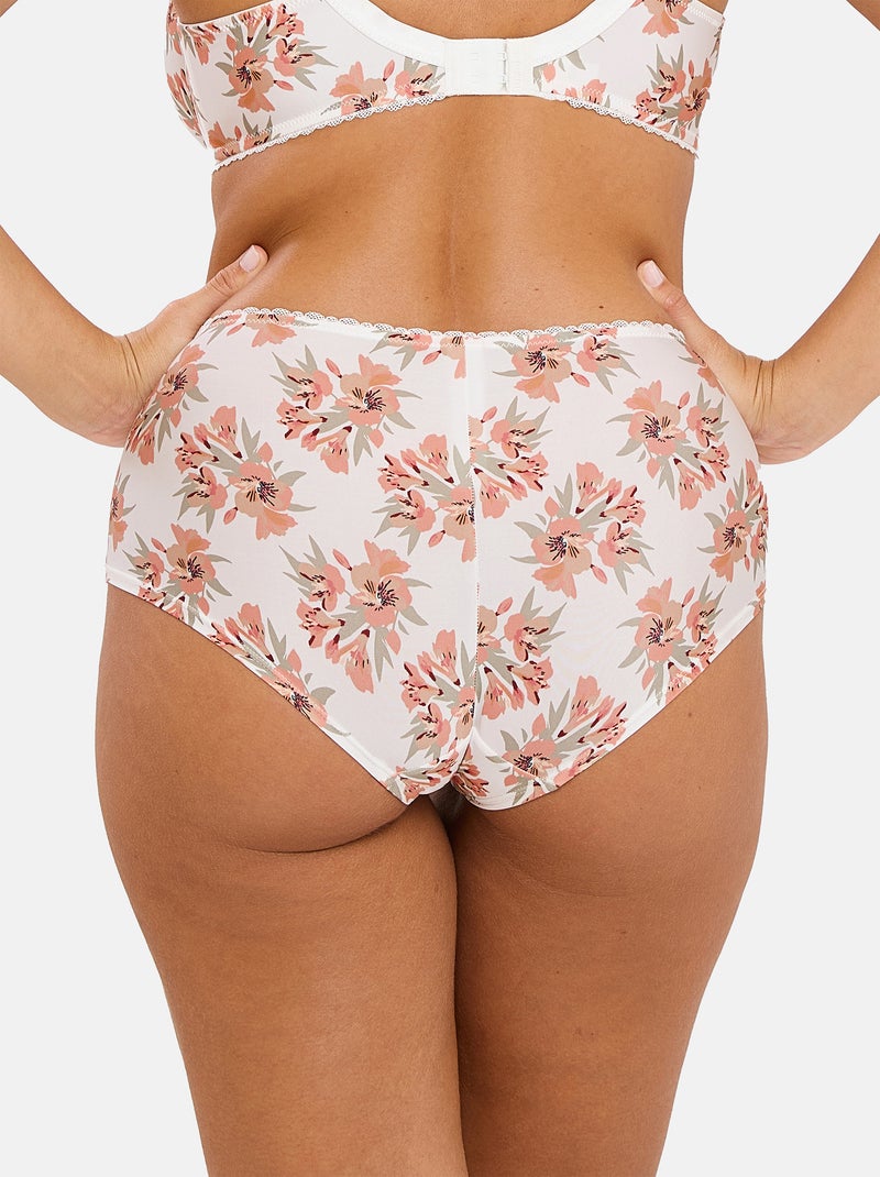 Shorty oriane sans complexe lingerie Blanc Rose clair - Kiabi