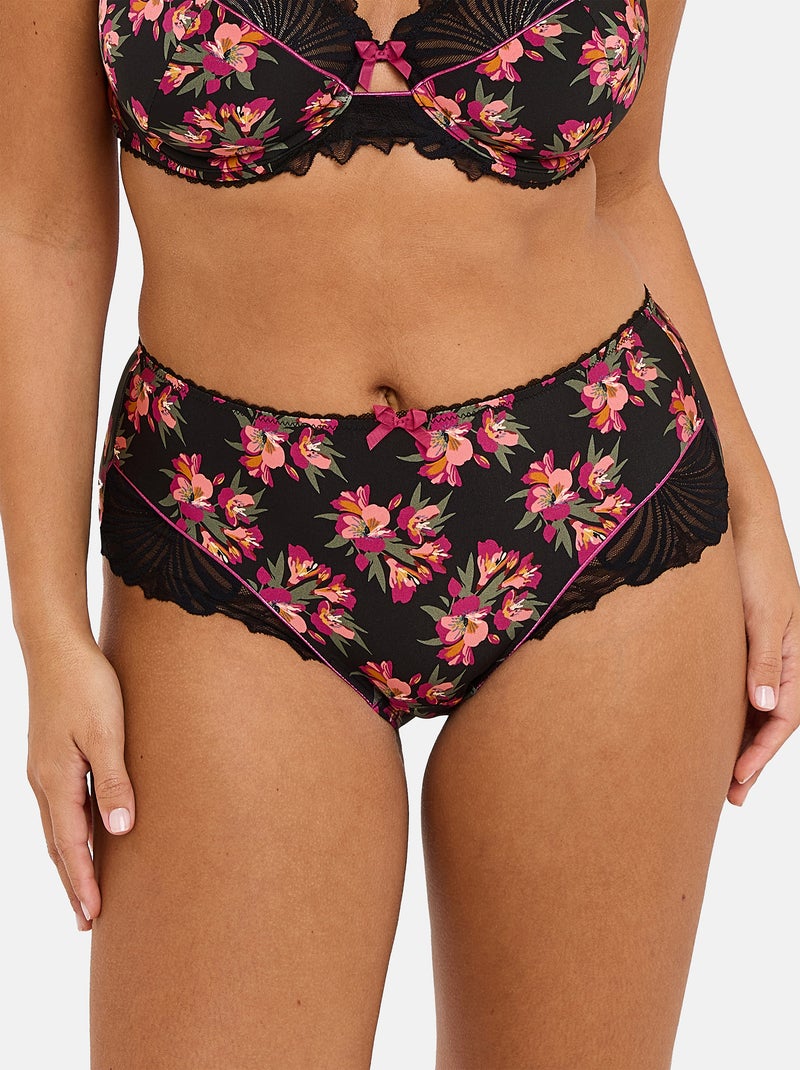 Shorty Oriane Sans Complexe Noir Rose foncé - Kiabi