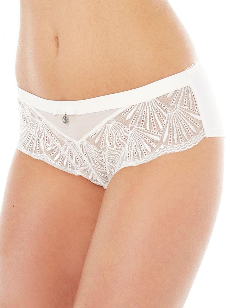 Shorty PAS A PAS - Pomm'Poire Blanc - Kiabi