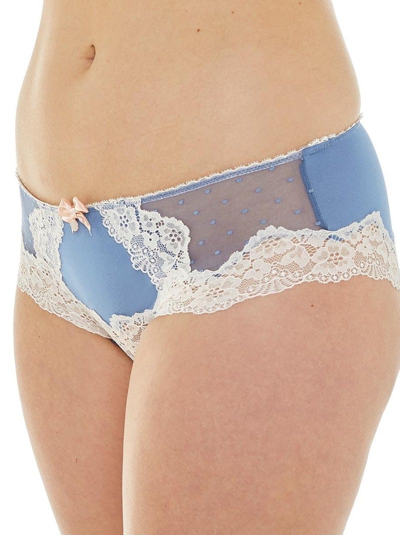 Shorty pervenche/ivoire Succès - Bleu - Kiabi