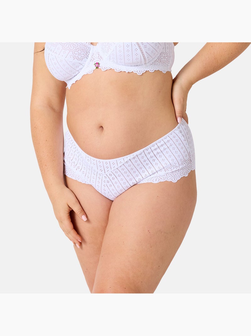 Shorty POETESSE - Brigitte Bardot Lingerie Blanc - Kiabi