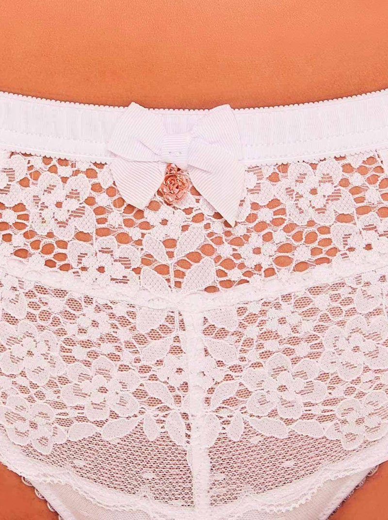 Shorty RETRO - Brigitte Bardot Lingerie Blanc - Kiabi