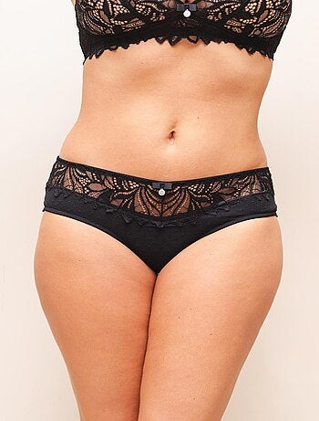 Gérard pasquier - Shorty ROSANA en dentelle noire