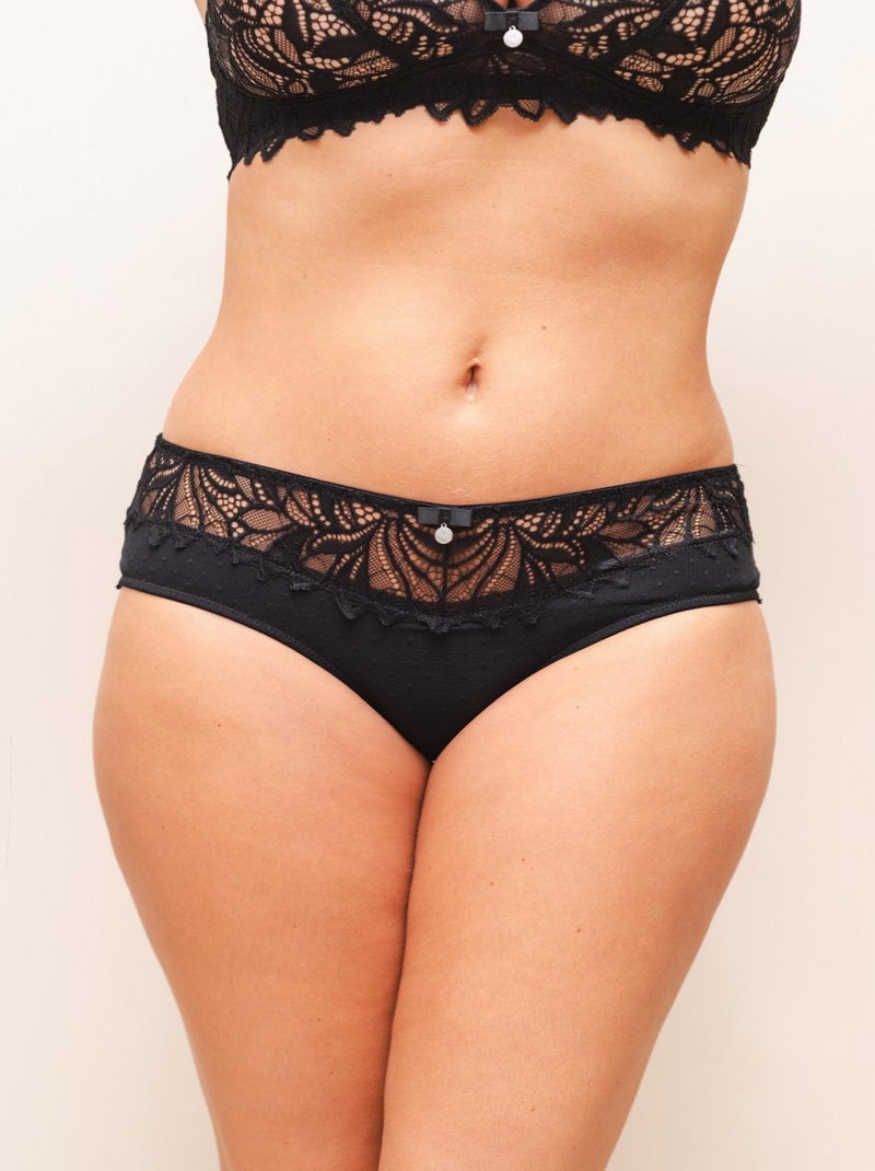 Shorty ROSANA en dentelle   - Gérard Pasquier Noir Noir - Kiabi