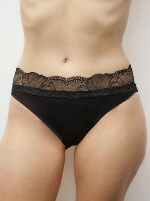 Shorty seamless et dentelle   - Gérard Pasquier - Kiabi