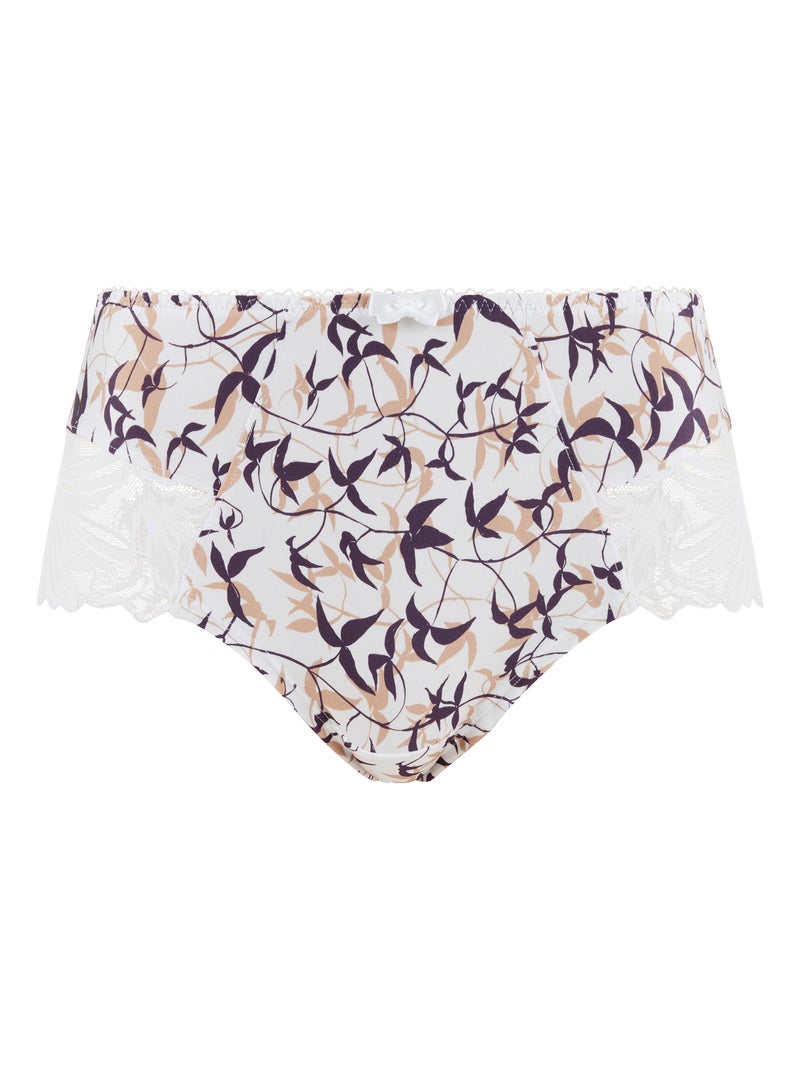 Shorty sophie sans complexe lingerie Blanc Violet clair - Kiabi