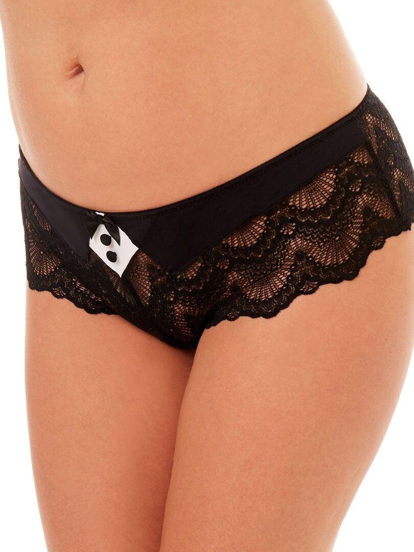 Shorty-string 'Envie de Lingerie' - jaune/noir - - 4.00