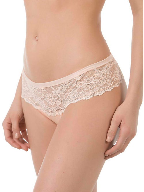 Shorty string Clarisse rose poudré - Kiabi
