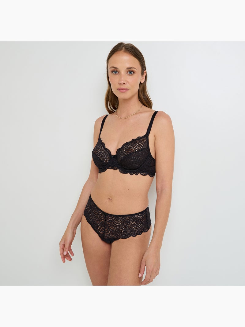 Shorty string dentelle Dentelle - RougeGorge Lingerie Noir - Kiabi