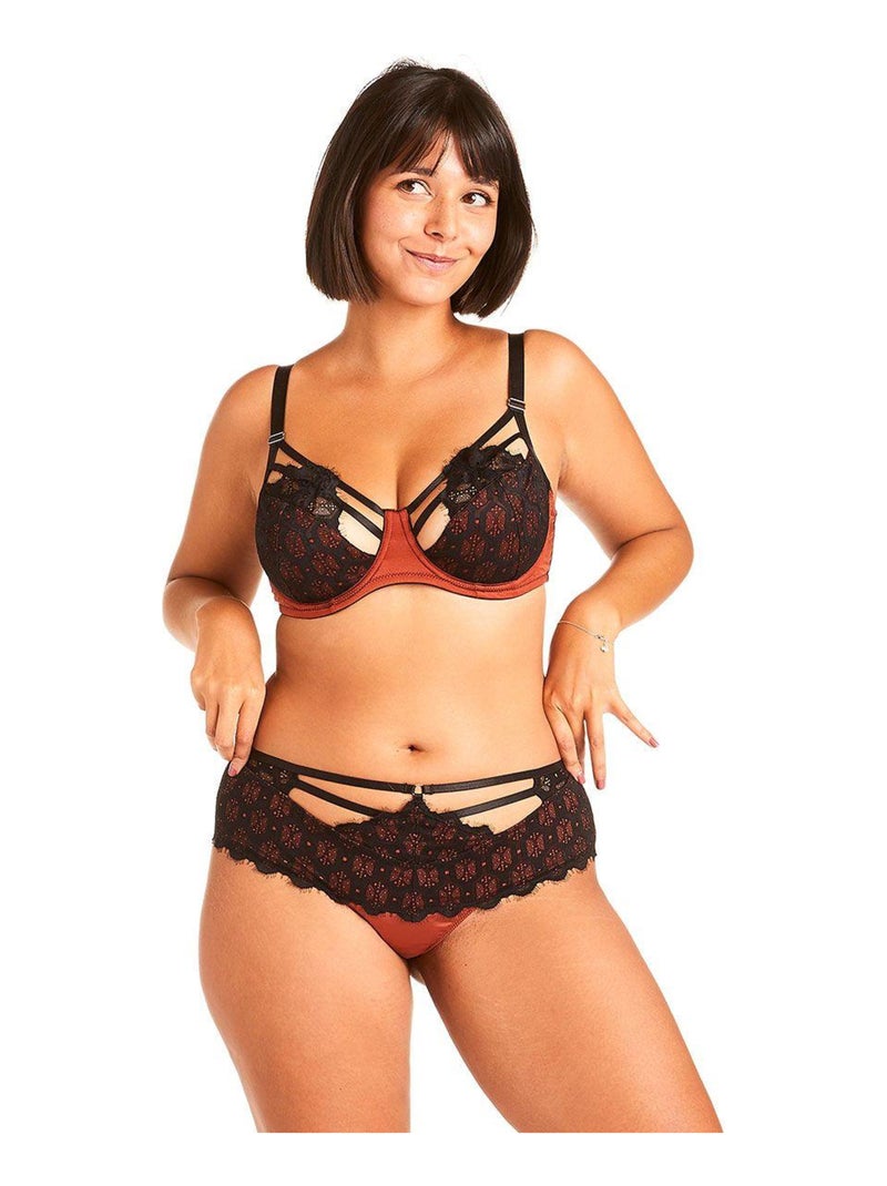 Shorty string FOUDRE - Pomm'Poire Marron - Kiabi