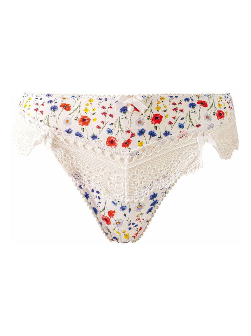 Shorty string LIBERTE - Brigitte Bardot Lingerie Blanc - Kiabi