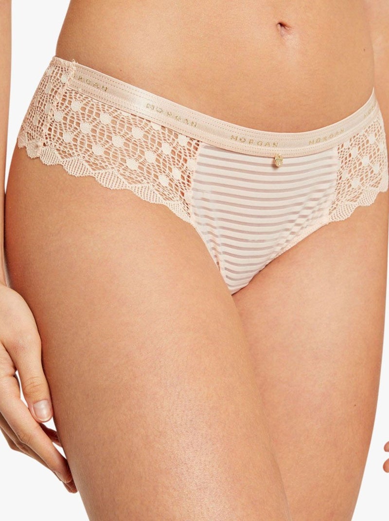 Shorty string LILY - Morgan Lingerie Rose - Kiabi