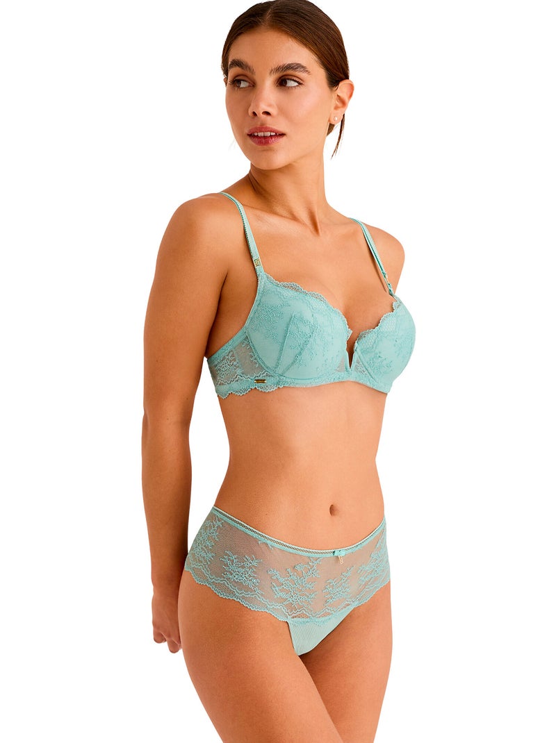 Shorty string MANUELA Bleu turquoise - Kiabi