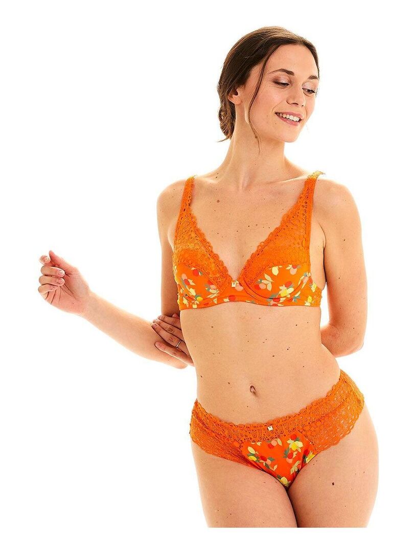 Shorty string NOUMEA - Camille Cerf & Pomm'Poire Orange - Kiabi