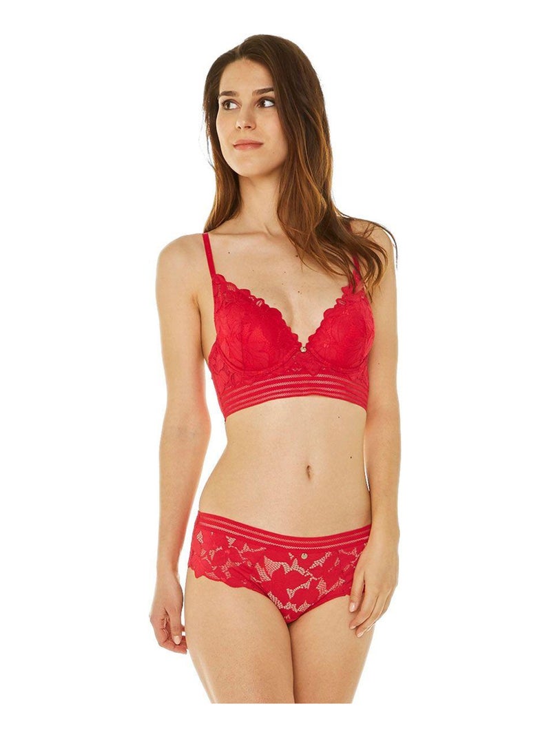 Shorty string THELMA - Morgan Lingerie Rouge - Kiabi
