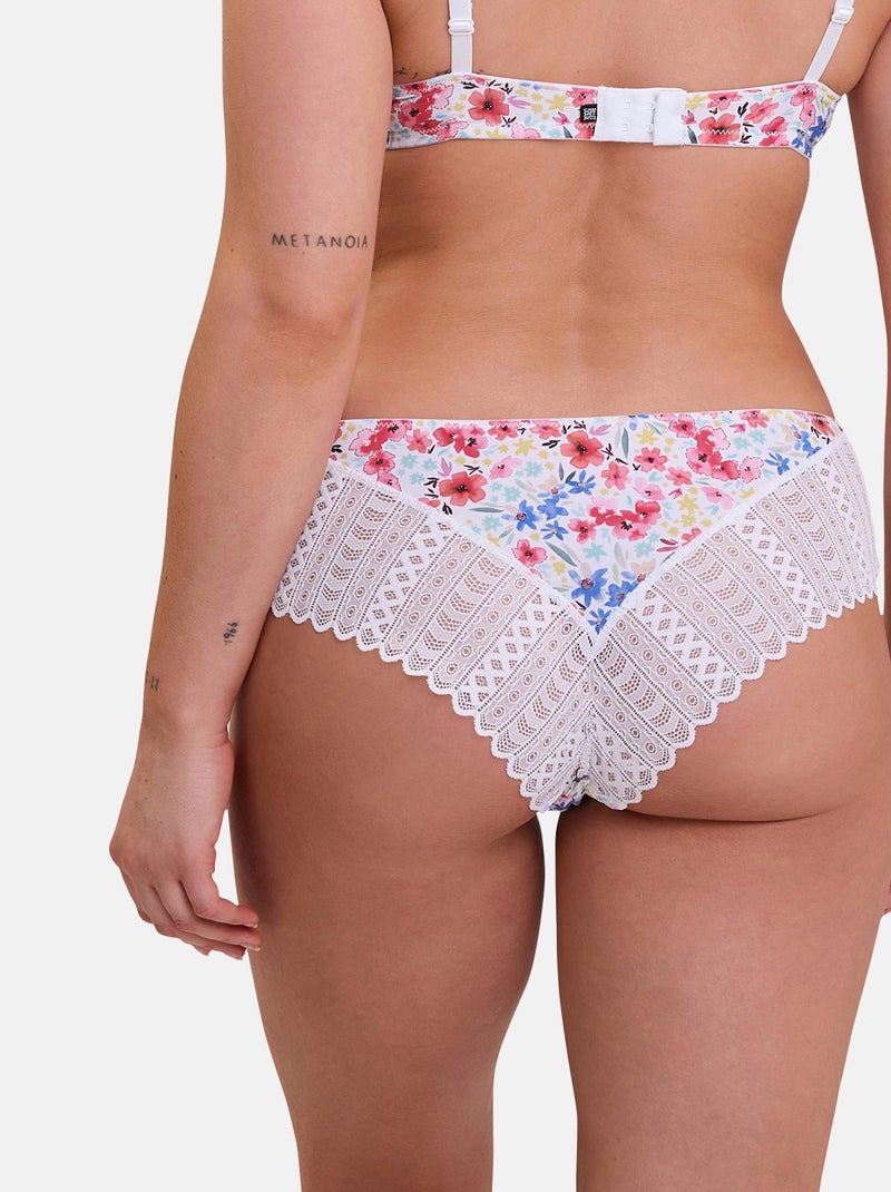 Shorty Talentueuse Billet Doux Blanc Rose Bleu - Kiabi