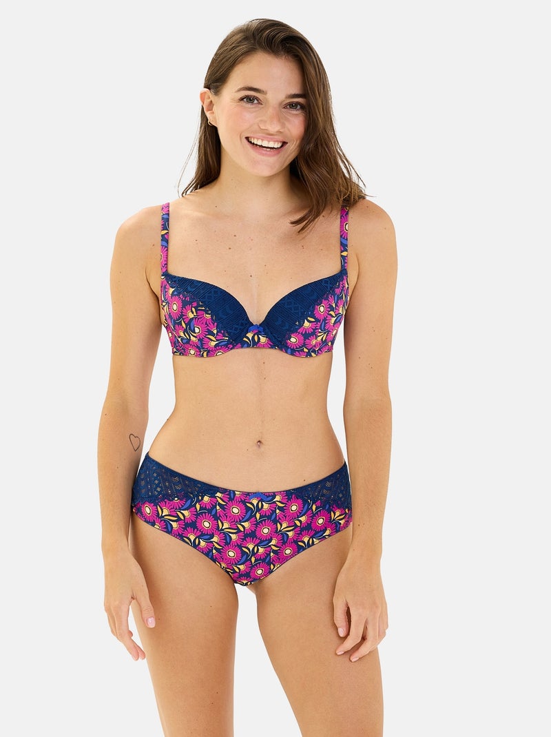 Shorty Talentueuse Billet Doux Bleu Rose foncé - Kiabi