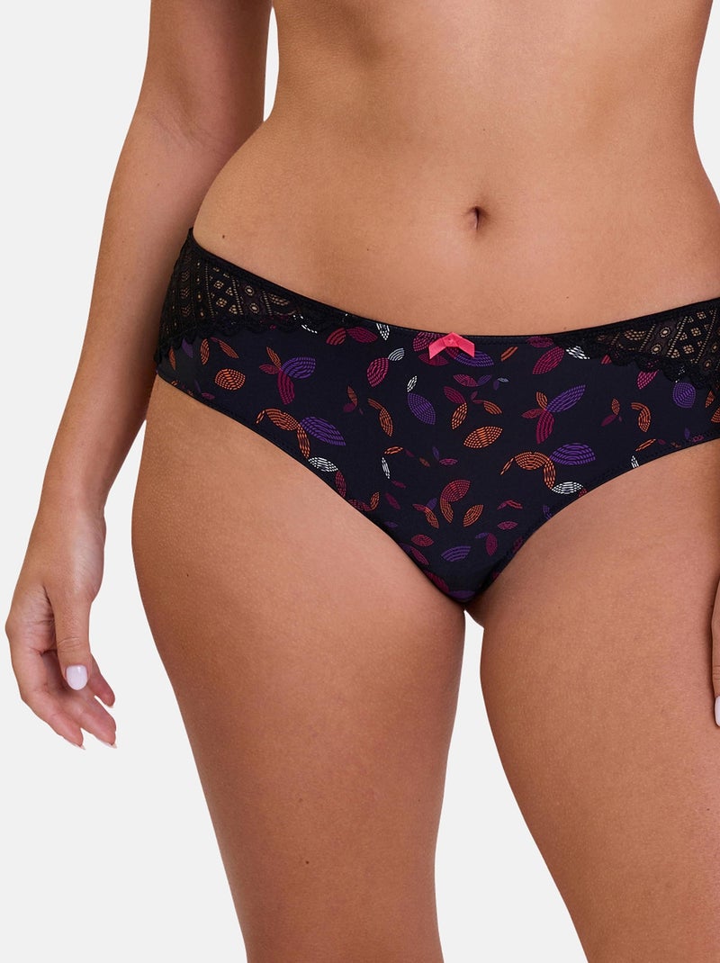 Shorty Talentueuse Billet Doux Noir Orange Bleu - Kiabi