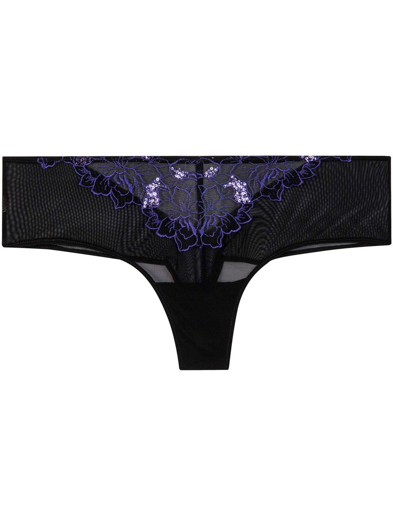Shorty tanga AMANTS - Pomm'Poire Noir - Kiabi