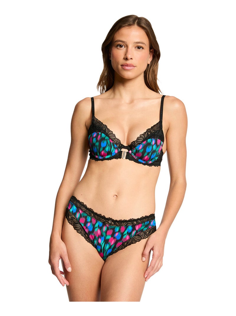 Shorty tanga ANNA - Morgan Lingerie Noir - Kiabi