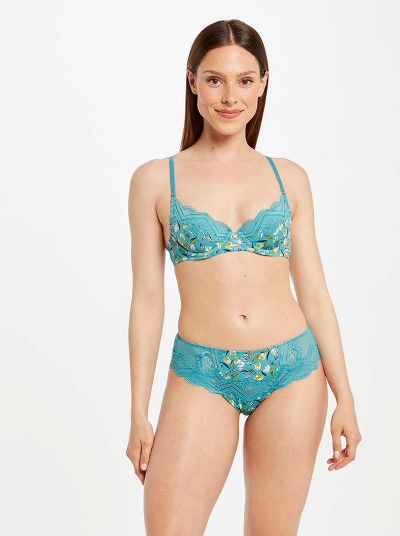 Shorty tanga CANDICE - Morgan Bleu turquoise - Kiabi