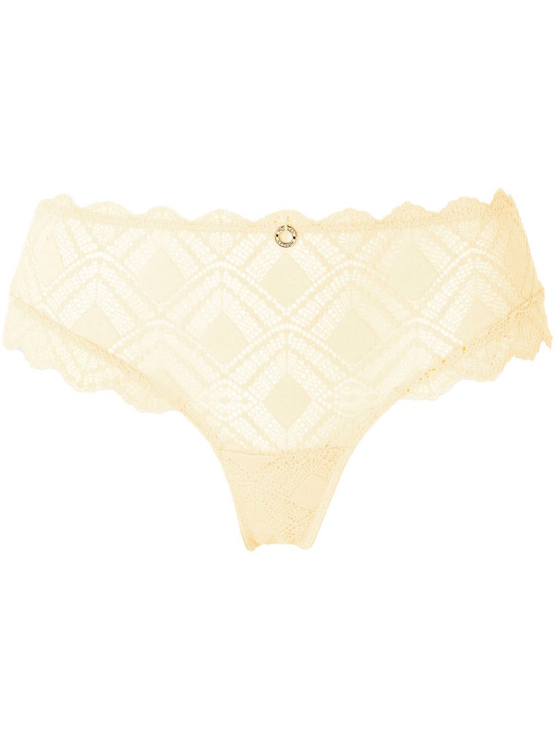 Shorty tanga CELESTE - Morgan Lingerie Jaune - Kiabi